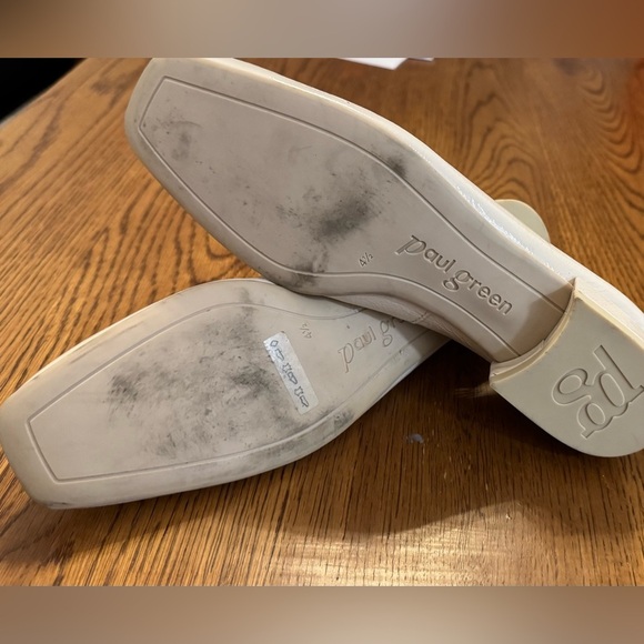 NWT Paul Green Cream leather Loafers size 7 - Picture 9 of 9